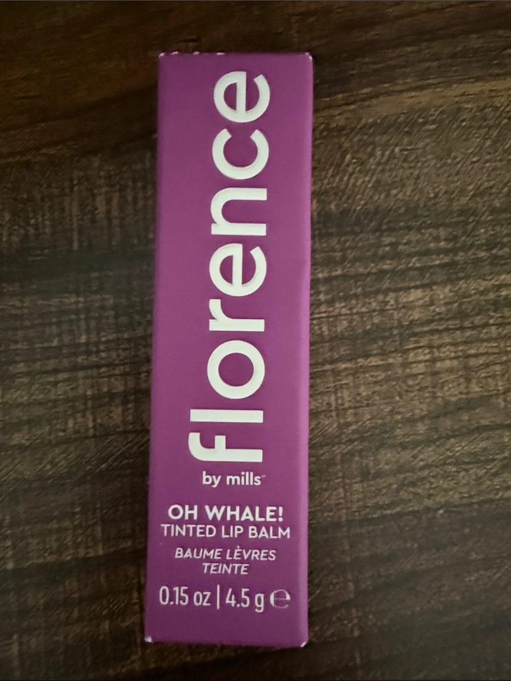 Florence by Mills Pink Oh Whale! Tinted Lip Balm - Plum & Açaí NIB
